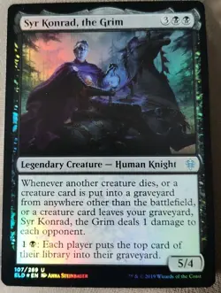 Syr Konrad, the Grim - Foil - Throne of Eldraine *NM* Near Mint MTG - EDH - Image 1