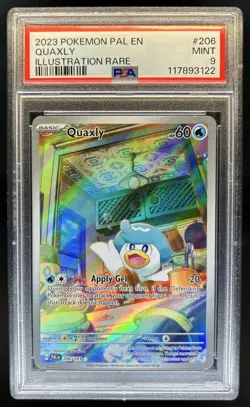 2023 Pokemon SV Paldea Evolved Quaxly #206/193 PSA 9 - Image 1