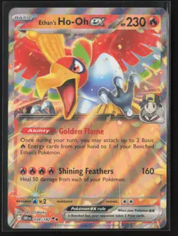 Ethan's Ho-Oh ex 039/182 Double Rare Destined Rivals Pokemon Near Mint - Image 1