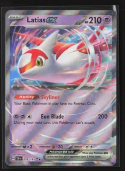 Latias ex 076/191 Double Rare Surging Sparks Pokemon Near Mint - Image 1