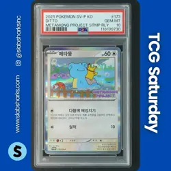 2023 POKEMON SV BLACK STAR PROMOS KR #173/SV-P DITTO METAMONG PROJECT PSA 10 - Image 1