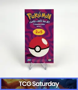1999 TOPPS POKEMON TV ANIMATION OVERSIZED BOX TOPPER #2 OF 5 ASH & FRIENDS JUMBO - Image 2