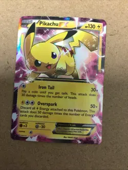 Pokemon TCG Pikachu EX XY84 Legendary Collection Promo Card - Image 1