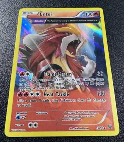 Pokemon Entei Ancient Origins Holo Rare Holofoil 15/98 XY - Image 3