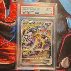 Pokemon Mewtwo VSTAR Crown Zenith Ultra Rare Holo PSA 10 GG44/GG70 280 HP - Image 1