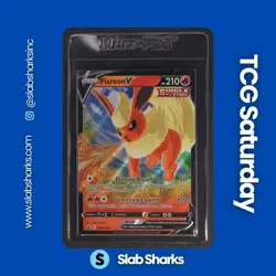 2019 POKEMON SWSH BLACK STAR PROMO EEVEE EVOLUTIONS TINS #SWSH149 FLAREON V - Image 1
