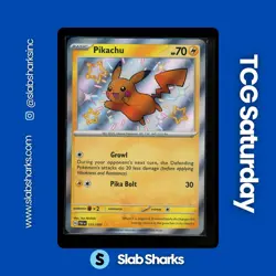 2024 POKEMON PALDEAN FATES #131/091 PIKACHU SHINY RARE - Image 1