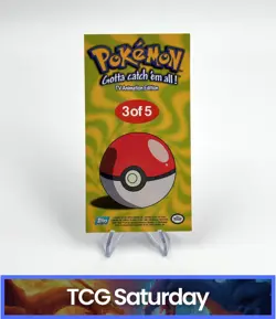 1999 TOPPS POKEMON TV ANIMATION ED. OVERSIZED BOX TOPPER #3 OF 5 BULBASAUR JUMBO - Image 2