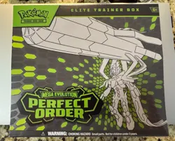 Pokemon TCG: Mega Evolution Perfect Order Elite Trainer Box (ETB) Factory Sealed - Image 1