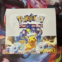 Pokemon TCG Scarlet & Violet Surging Sparks Booster Box factory tear on one side - Image 1
