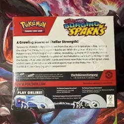 Pokemon TCG Scarlet & Violet Surging Sparks Booster Box factory tear on one side - Image 2