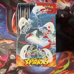 Pokemon TCG Scarlet & Violet Surging Sparks Booster Box factory tear on one side - Image 4