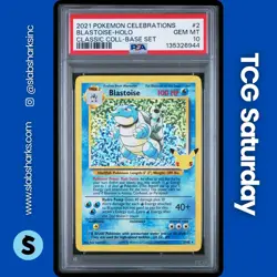 2021 POKEMON CELEBRATIONS #2/102 BLASTOISE HOLO BASE SET CLASSIC COLL. PSA 10 - Image 1