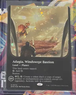 Adagia, Windswept Bastion Borderless Galaxy Foil Edge of Eternities MTG Magic - Image 1