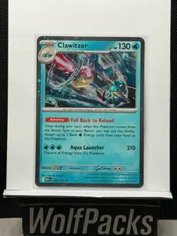 Pokemon TCG Mega Evolutions - Clawitzer 038/132 Rare Cosmos Holo - Image 1