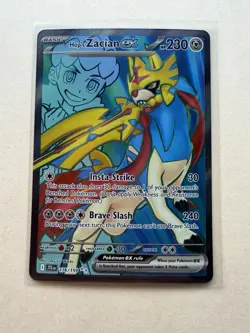 Pokemon TCG Hop's Zacian ex 176/159 Ultra Rare Holo Journey Together - Image 1