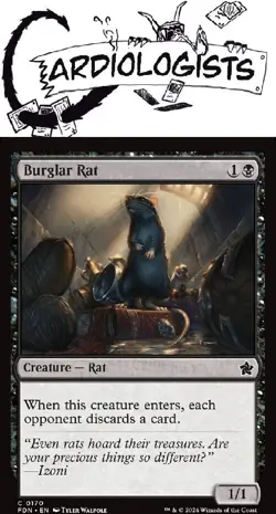 Burglar Rat 0170 | Magic the Gathering MTG | Foundations | Common | NM - Image 1