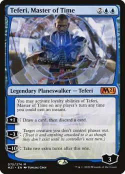 Teferi, Master of Time (#75) Core Set 2021 NM MTG - Image 1