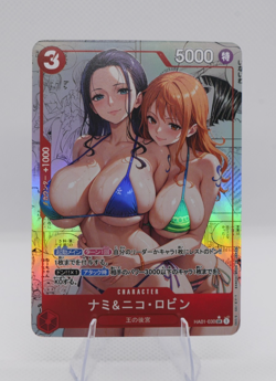 Nami And Nico Robin One Piece Custom Sexy Waifu Doujin Trading Card Manga Art 8 - Image 1