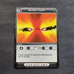 Chaotic TCG Silent Sands Blind Fury Uncommon Card 39/100 - Image 1