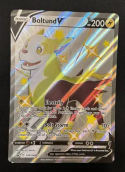 Pokemon Boltund V SWSH085 Promo JUMBO Card - Image 1