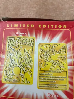 pokemon charizard 23k gold plated trading card brand new still wrapped in plast - Image 4