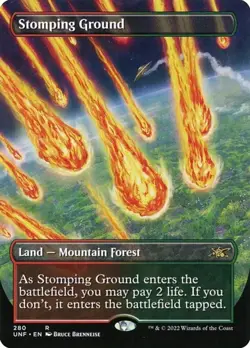 Stomping Ground - Extended Art Unfinity NM MTG - Image 1
