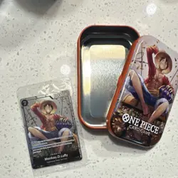-SEALED- Monkey D. Luffy (Tin Pack Set Vol 2) P-075 One Piece Promotion Cards - Image 1