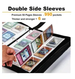 Card Binder Y-G-O Trading Cards 990 Pockets - Image 3