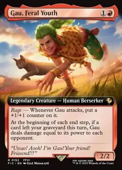 Gau, Feral Youth - Extended Art FIC NM MTG - Image 1