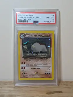 PSA 8 Dark Donphan Neo Destiny 3/105 Holo Rare Pokemon Cards CGC BGS - Image 1
