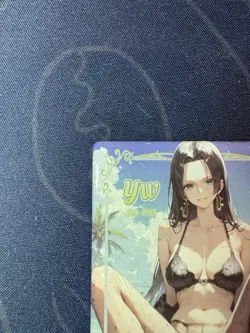 Goddess Story Hancock Black Bikini Lace Card Waifu Doujin One Piece Full Art - Image 2