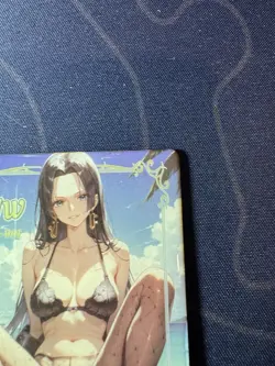 Goddess Story Hancock Black Bikini Lace Card Waifu Doujin One Piece Full Art - Image 3