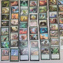 Deck of Magic Commander Cards = WURMS WORMS WYRMS Green Day Baru Tribal Rare Fun - Image 3