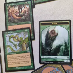 Deck of Magic Commander Cards = WURMS WORMS WYRMS Green Day Baru Tribal Rare Fun - Image 5