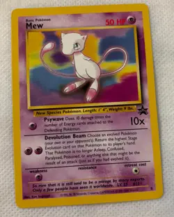 Pokemon Card - Mew #8 WoTC Black Star Promo - Image 1