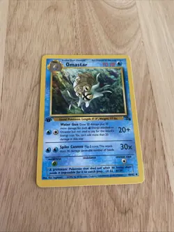 OMASTAR - 40/62 - 1st Edition Fossil - Uncommon - Pokemon Card - Image 2
