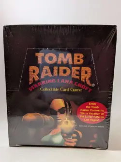 Tomb Raider Collectible Card Game Booster Box Base Set BRAND NEW SEALED 48 Packs - Image 1