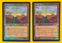 MTG SULPHUR VENT (Foil) (x2) Invasion (OldManMTG 011-789) - Image 1