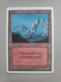 MTG Mountain (B) Unlimited Edition Regular Land LP See Picture - Image 1