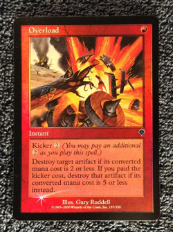 OVERLOAD foil Invasion Magic the Gathering Unplayed Near Mint - Image 1
