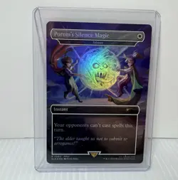 Porom's Silence Magic - Silence Rainbow Foil Secret Lair Drop Foil Final Fantasy - Image 1