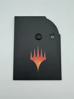 MTG Life Counter Wheel Dial Count Down Commander MTG Black 40 Spindown Dice New - Image 1