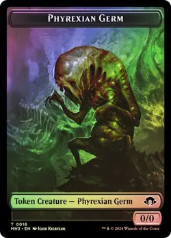 Phyrexian Germ / Tamiyo, Seasoned Scholar Token Foil Modern Horizons 3 NM MTG - Image 1