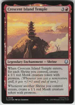 MTG Crescent Island Temple Foil NM Avatar: The Last Airbender Magic 129 - Image 1
