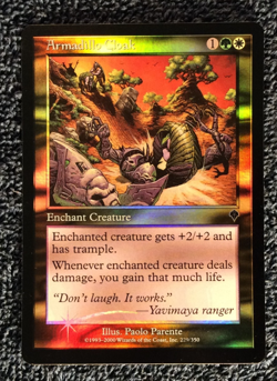ARMADILLO CLOAK foil Invasion Magic the Gathering UNPLAYED NEAR MINT - Image 1