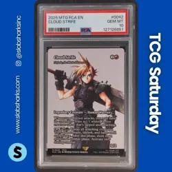 2025 MAGIC: THE GATHERING FINAL FANTASY THROUGH T AGES #0042 CLOUD STRIFE PSA 10 - Image 1