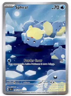Spheal 199/191 Illustration Rare Surging Sparks Pokemon Near Mint - Image 1