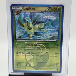 Leafeon - 11/116 - Pokemon Plasma Freeze Black & White Reverse Holo Card VLP - Image 1