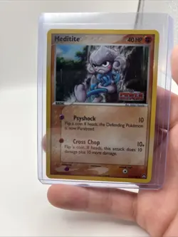 Meditite 55/108 Reverse Holo - ex Power Keepers Pokemon Card - LP - Image 1